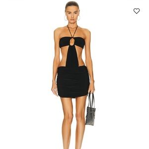 Norma Kamali Jason Bill Mini Dress in Black